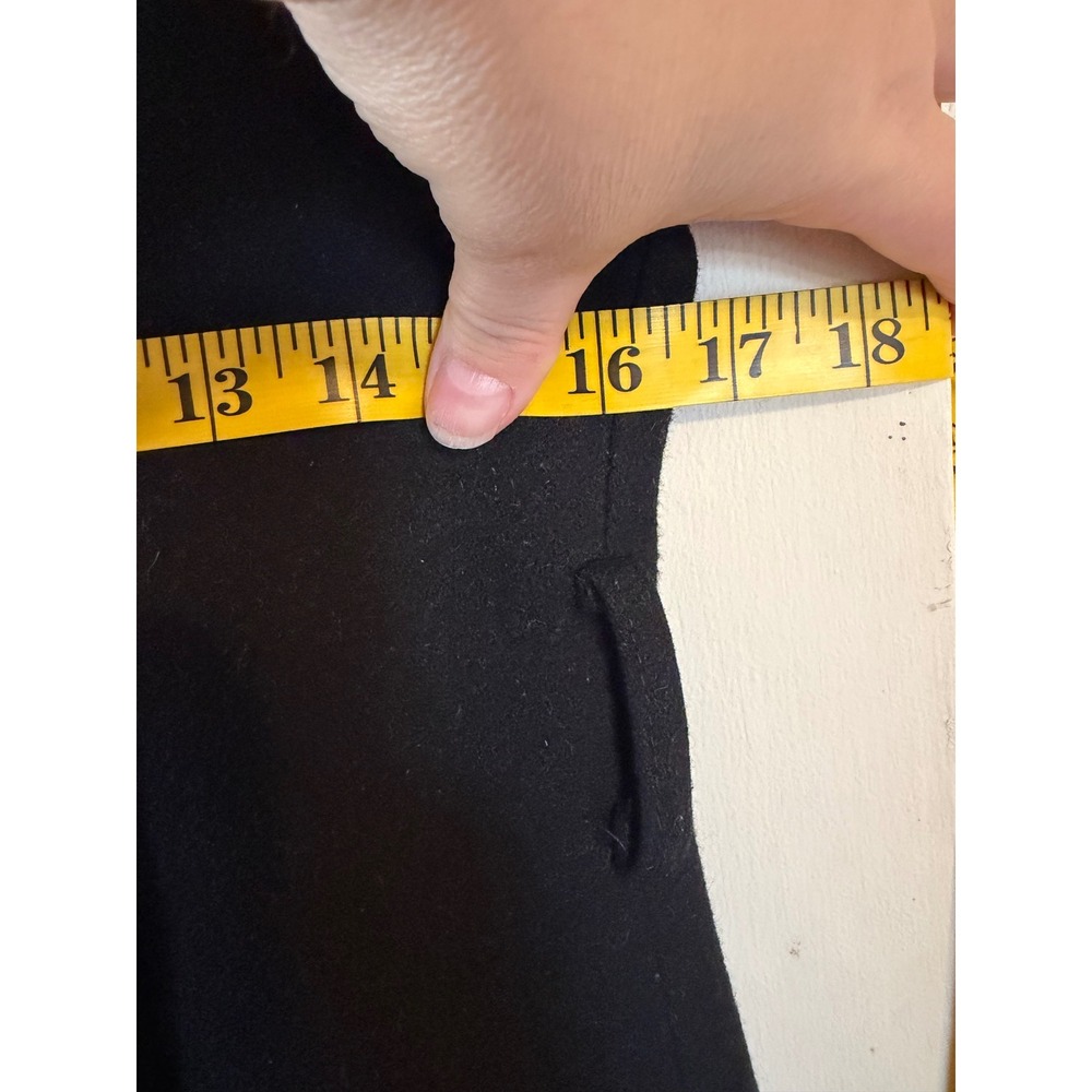 MICHAEL KORS Womans Wool Blend‎ Pea Coat Jacket Size 6 Gold Zip Black - Picture 8 of 10